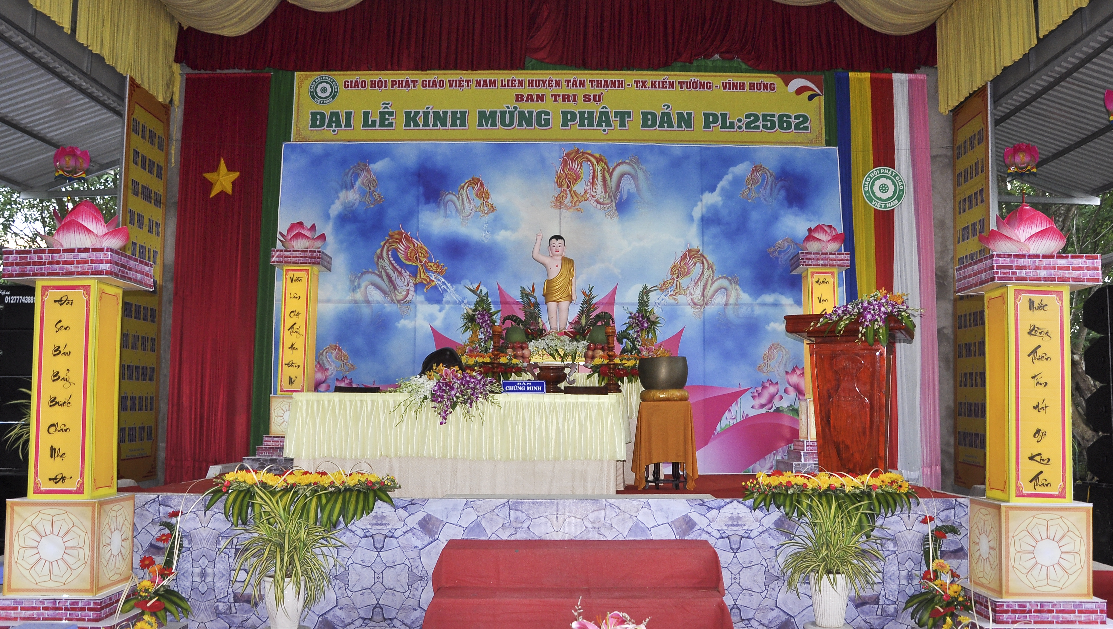 Tân Thạnh: Long Trọng Tổ Chức Đại Lễ Kính Mừng Phật Đản PL: 2562.